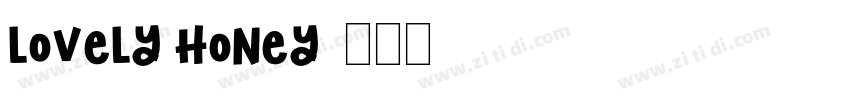 Lovely Honey字体转换